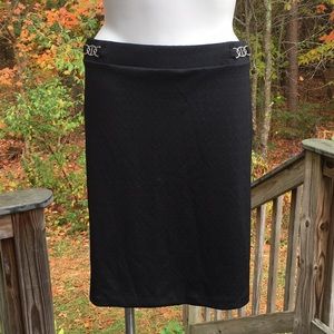 Roz & Ali black buckle skirt size 3X